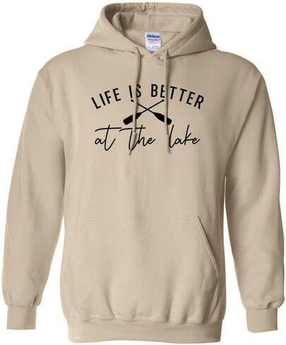 TeesAndTankYou Lake Life is Better Hoodie Sweatshirt Unisex in Saudi Arabia