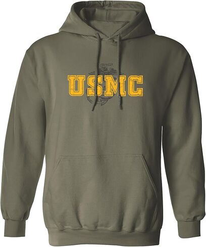 zerogravitee USMC Eagle, Globe & Anchor Adult Hooded Sweatshirt in Saudi Arabia