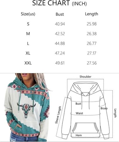 Women Cowgirl Shirt Western Country Concert Outfits Graphic Pullover Hodies Tops Boho Sweatshirt in Saudi Arabia