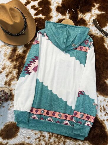 Women Cowgirl Shirt Western Country Concert Outfits Graphic Pullover Hodies Tops Boho Sweatshirt in Saudi Arabia