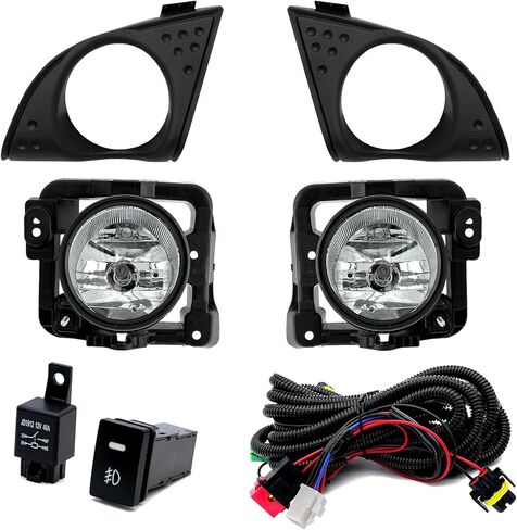 Fog Lights Clear Lens For Honda Acura TSX 2009 2010 | Front Driving Lamps with H11 12V 55W Halogen Bulbs|Switch and Wiring Kit | 33900-TL0-A01,33950-TL0-A01 in Saudi Arabia