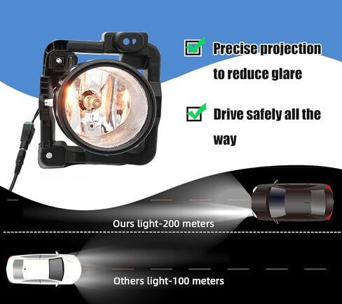 Fog Lights Clear Lens For Honda Acura TSX 2009 2010 | Front Driving Lamps with H11 12V 55W Halogen Bulbs|Switch and Wiring Kit | 33900-TL0-A01,33950-TL0-A01 in Saudi Arabia