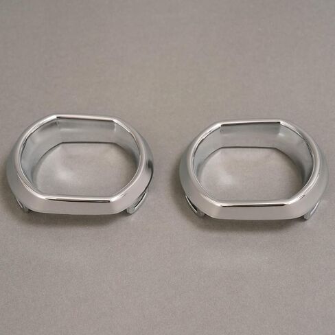 HECASA Pair Fog Light Molding Compatible with 2013-2017 GMC Acadia Replacement for GM1038147 GM1039147 Front Fog Lamp Bezel Cap Trim Silvery Driver & Passenger Side in Saudi Arabia