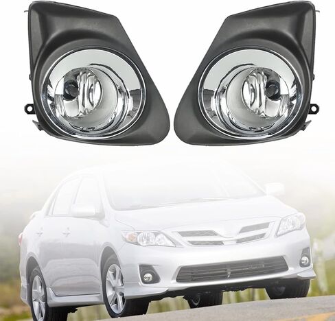 2-Pack Fog Light Assembly with Bulbs Switch Wiring Kit Replacement for 2011-2013 Corolla in Saudi Arabia
