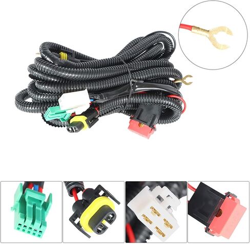 2-Pack Fog Light Assembly with Bulbs Switch Wiring Kit Replacement for 2011-2013 Corolla in Saudi Arabia