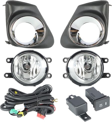 2-Pack Fog Light Assembly with Bulbs Switch Wiring Kit Replacement for 2011-2013 Corolla in Saudi Arabia