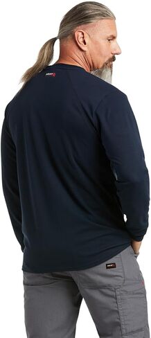 ARIAT FR Max Protect Inherent T-Shirt, Navy, XX-Large Tall in Saudi Arabia