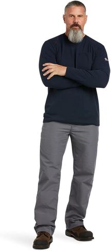 ARIAT FR Max Protect Inherent T-Shirt, Navy, XX-Large Tall in Saudi Arabia