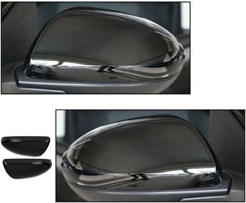 Rear View Mirror Outside Housing Wing Mirror Cover Cap Right, Passenger Side Black, 2009-2013 Compatible with Mazda 3, Exterior Rear View Mirror Housing Door Wing Mirror Covering Cap in Saudi Arabia