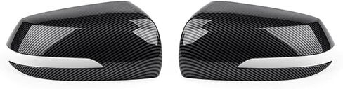 Cnaurda Carbon Fiber Style ABS Car Exterior Mirror Cover Door Side Rear View Mirror Cover Shell Compatible with 2016-2020 Genesis G80 DH Accessories in Kuwait
