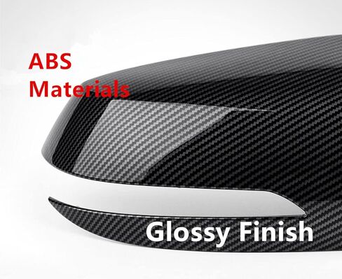 Cnaurda Carbon Fiber Style ABS Car Exterior Mirror Cover Door Side Rear View Mirror Cover Shell Compatible with 2016-2020 Genesis G80 DH Accessories in Kuwait