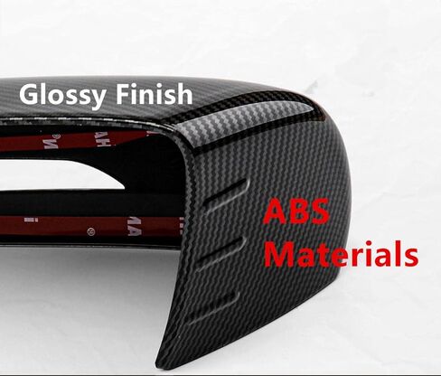 Cnaurda Carbon Fiber Style ABS Car Exterior Mirror Cover Door Side Rear View Mirror Cover Shell Compatible with 2016-2020 Genesis G80 DH Accessories in Kuwait