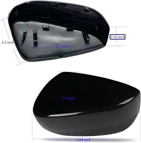 استبدال غطاء مرآة GSRECY، زوج من غطاء مرآة الرؤية الخلفية للباب الخارجي والجناح غطاء غطاء متوافق مع Honda Accord 2008-2013 in Kuwait