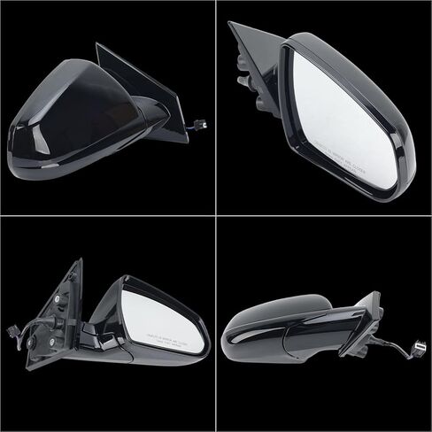 Right Passenger Side Mirror Compatible with 2010-2016 Cadillac SRX Right Side Rear Door Mirror with Heated Manual Folding 5 Pins Black GM1321445 20774505 20953692 in Saudi Arabia