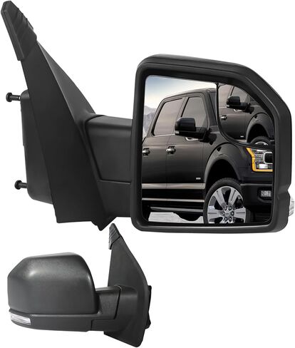 مرآة جانبية للركاب F150 متوافقة مع الجانب الأيسر من فورد 2015-2020 مع ضوء إشارة الانعطاف بالطاقة وتعديل المرآة الساخنة واستبدال 6 دبابيس FL3Z17682CB in Saudi Arabia