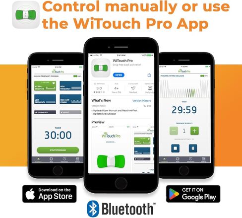 وحدة Witouch Pro Tens لتخفيف آلام الظهر والانتعاش ، محفز العضلات اللاسلكي ، يمكن ارتداؤه ، مصنوعًا في الولايات المتحدة الأمريكية ، وشملت منصات الهلام in Kuwait