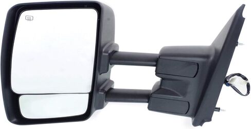 Kool Vue Driver Side Power Heated Blind Spot Towing Mirror for Nissan NV2500 NV3500 NV1500 2012-2021 Manual Fold Chrome, Car Mirror Vanity in Saudi Arabia