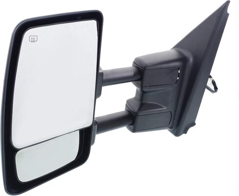 Kool Vue Driver Side Power Heated Blind Spot Towing Mirror for Nissan NV2500 NV3500 NV1500 2012-2021 Manual Fold Chrome, Car Mirror Vanity in Saudi Arabia