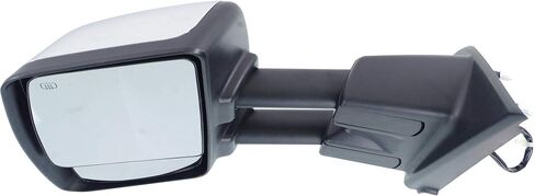 Kool Vue Driver Side Power Heated Blind Spot Towing Mirror for Nissan NV2500 NV3500 NV1500 2012-2021 Manual Fold Chrome, Car Mirror Vanity in Saudi Arabia