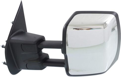 Kool Vue Driver Side Power Heated Blind Spot Towing Mirror for Nissan NV2500 NV3500 NV1500 2012-2021 Manual Fold Chrome, Car Mirror Vanity in Saudi Arabia