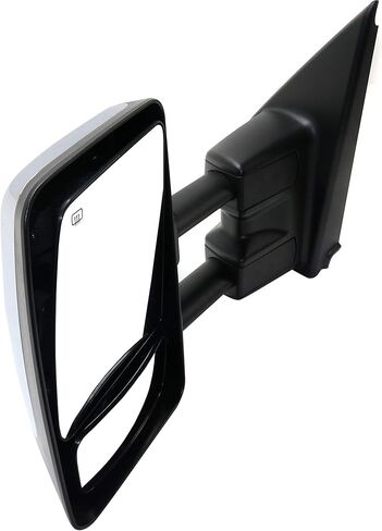 Kool Vue Driver Side Power Heated Blind Spot Towing Mirror for Nissan NV2500 NV3500 NV1500 2012-2021 Manual Fold Chrome, Car Mirror Vanity in Saudi Arabia