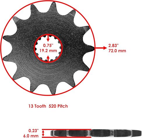 Caltric Drive Chain and Sprockets Kit compatible with Yamaha YZ125 YZ-125 YZ 125 2002 2003 2004 in Saudi Arabia