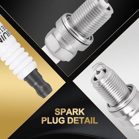 6PCS Ignition Coil Pack and Spark Plugs UF267 Replacement for Lexus ES300 RX300 ES330 RX330 RX400h Toyota Sienna Avalon Camry Highlander Solara V6 3.0L 3.3L 9091902234 in Kuwait