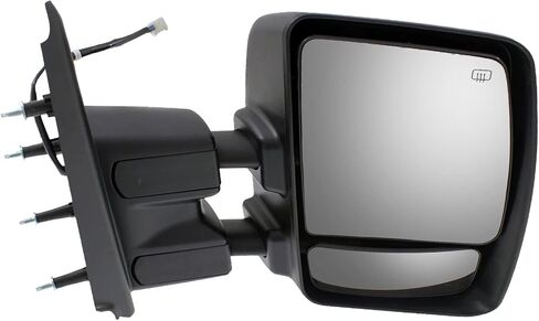 Kool Vue Driver Side Power Heated Blind Spot Towing Mirror for Nissan NV2500 NV3500 NV1500 2012-2021 Manual Fold Chrome, Car Mirror Vanity in Saudi Arabia