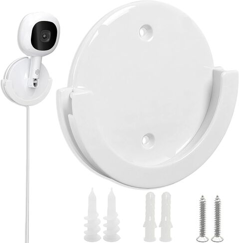 Wall Mount for Nanit, Wall Mount Bracket Compatible with Nanit Flex Multi-Stand - Round, White, Easily Fixes The Monitor to The Wall in Kuwait