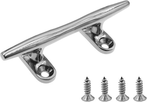 مربط القارب من الفولاذ المقاوم للصدأ، مرابط قاعدة مفتوحة مع صواميل، خطاطيف منشفة مربط القارب مع مثبتات للجدار، القوارب، قوارب الكاياك، البحرية، سطح السفينة، ديكور بحري، قطعة واحدة in Kuwait