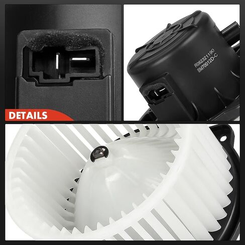 A-Premium HVAC Heater Blower Motor Assembly Compatible with Hyundai Vehicles - Elantra 1996-2000, Tiburon 1997-1999/2003-2008, 1.8L 2.0L 2.7L - Front Side, Replace# 971132C000, 9711624950 in Saudi Arabia