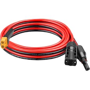 XRDS -RF Solar to XT60 Cable 12 AWG 35FT – Tinned Copper, Heavy-Duty Solar XT60 Female Wire for Solar Panel, Battery, and Power Station, Low Resistance & Heat Resistant in Kuwait