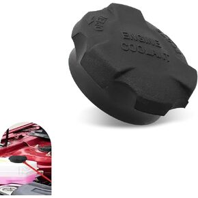 Coolant Reservoir Cap, Engine Overflow Radiator Cap, 2544126100 Leak-proof and Dust-proof Sealing Cover Replacement, Compatible with Kia Santa Fe (Black) in Kuwait