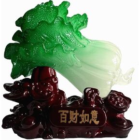 Betterdecor Feng Shui Bai Choi/Pok Choi (The Cabbage) Statue for Wealth Luck in Saudi Arabia