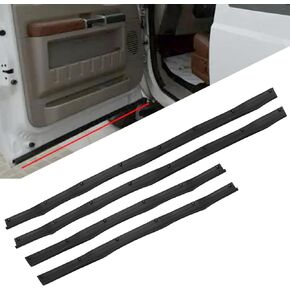 Lower Door Weatherstrip Seal Trim Rubber F81Z-2520758-AA Compatible with 1999-2016 Ford F250 F350 F450 F550 Super Duty, 2000-2005 Excursion Replace 1C3Z-26253A24-A (Front Rear Left Right-4PCS) in Kuwait