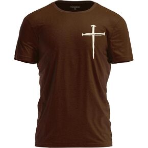 قمصان مسيحية للرجال - قميص يسوع الديني برسومات متقاطعة in Kuwait