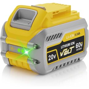 طراز جديد 2 حزمة 8.0AH استبدال البطارية والشاحن ل Dewalt DeWalt 20V Max بطاريات DCB200 DCB205-2 DCB206 DCB204 DCB203 DCB208 متوافق مع أدوات الطاقة اللاسلكية DEWALT 20V in Kuwait