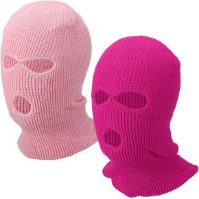 3-Hole Full Face Mask Cover, Ski Mask Knitted Warm Knit Cover Winter Balaclava Face Mask Cap Ski in Kuwait