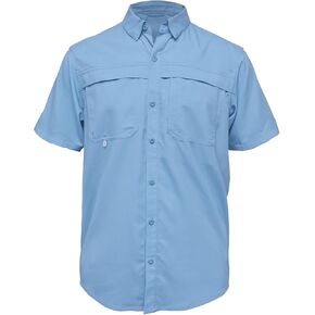 Men's Button Down UPF 50+ Light Protection Short Sleeve Shirt - Outdoor, Fishing, Casual in Saudi Arabia