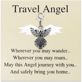 New Driver Driving Keychain Gifts for Women Men Traveler Adventure Gifts Trucker Bus Driver Birthday Christmas Gift Travel Angel Keychains Drivers License Gift for Son Granddaughter in Kuwait