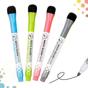 4 عبوات من أقلام التحديد المغناطيسية للمسح الجاف، رأس رفيع مع ممحاة، علامات سبورة بيضاء ذات رائحة منخفضة لتقويم جدول الأعمال في الثلاجة، سبورة بيضاء للأطفال في المدرسة والمنزل، مجموعة أقلام ملونة in Kuwait