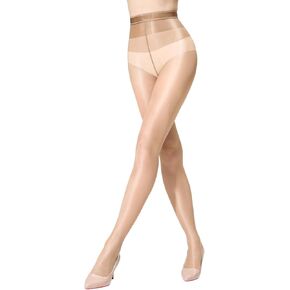 Women's Shiny Tights Ultra Sheer Shimmer Pantyhose 30D Light Brown High Waist Oil Glossy Dance Jazz Stockings in Kuwait