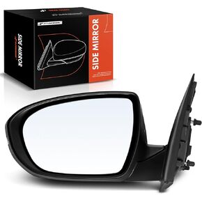 A-Premium Pair (2) Driver and Passenger Side Power Door Mirror - Compatible with Kia Optima 2011 2012 2013 - Heated Manual Folding Black Outside Rear View Mirror w/Turn Signal - Replace# 876102T130 in Kuwait