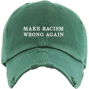 Make Racism Wrong Again Vintage Baseball Cap Embroidered Cotton Adjustable Distressed Dad Hat in Kuwait