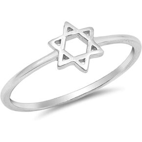 CloseoutWarehouse 925 Sterling Silver Little Star of David Ring in Kuwait