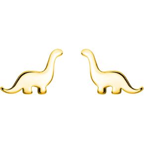 Tiny Dinosaur Stud Earrings for Women Silver Plated Hypoallergenic Cute Small Tanystropheus Dino Mini Studs Cartilage Post Dainty Minimalist Piercing Jewelry Gifts in Kuwait