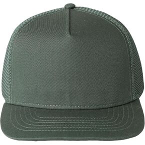 MIRMARU Solid Color Plain 5 Panels Trucker Baseball Cap with Mesh Back Hat for Men Women in Kuwait