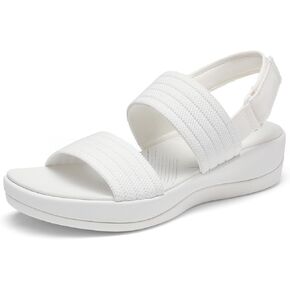 DREAM PAIRS Women's Walking Sandals Lightweight Soft Footbed Low Wedge Comfort Indoor Outdoor Flat Sandals in Saudi Arabia