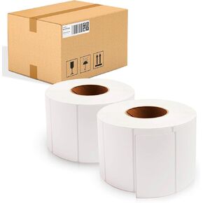 Thermal Transfer Labels 4" x 2" Polypropylene (Freezer Grade). Pack of 11500 Thermal Shipping Labels with 3" core. Self-Adhesive Rolls. Mailing Postage. Printing Paper Blank for barcoding in Kuwait