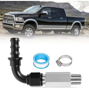 Top Heater Hose Connector fit for Dodge Ram 6.7L Cummins 2007.5-2024,10AN Push Lock Fitting,Upgraded heater hose fitting Replacement 52014739AG,55056711AC,55056966AA,68005253AA,Leak-Free Fit in Kuwait